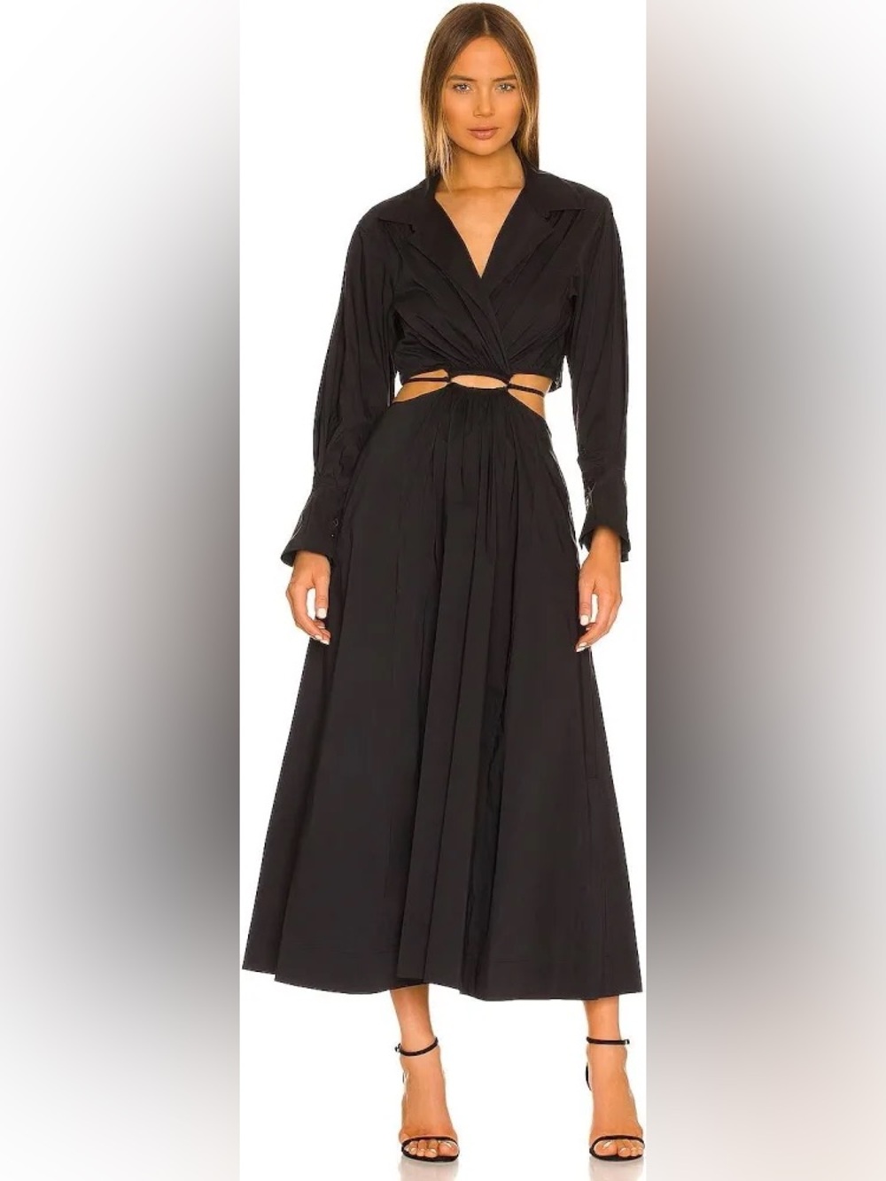 Young Fabulous & Broke black Derby Cut Out Maxi Dress